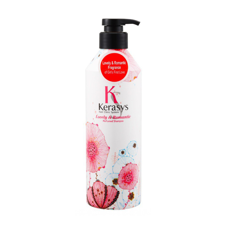 Парфумований шампунь KeraSys Lovely &amp; Romantic Perfumed для пошкодженого волосся, 600 мл