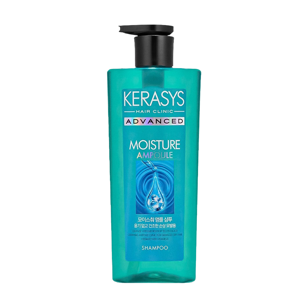 Зволожувальний шампунь Kerasys Advanced Moisture Ampoule Shampoo для сухого волосся, 600 мл